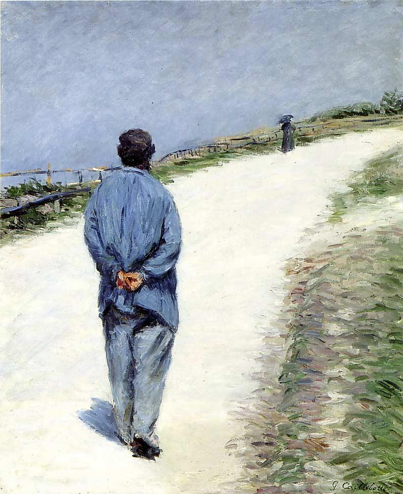 Gustave Caillebotte - Homme portant une blouse
